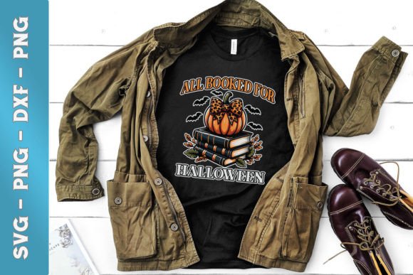 All Booked for Halloween Teacher SVG: Graphics & Crafts