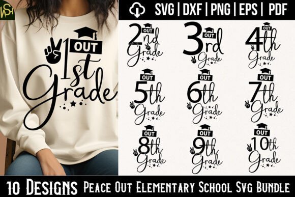 Peace Out Elementary SVG: Graphics for Crafts