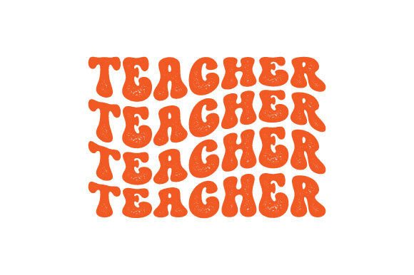 Retro Teacher Graphics for Crafts