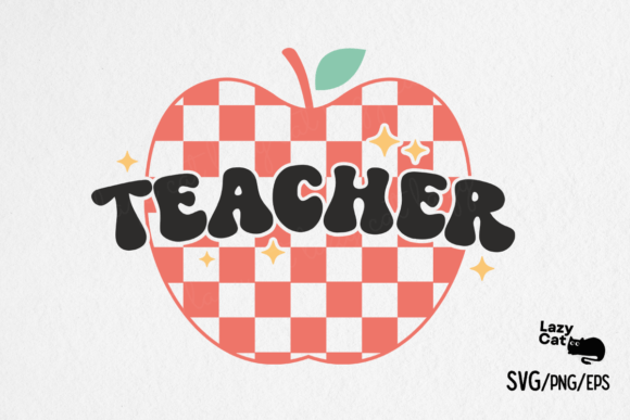 Retro Teacher Graphics for Crafts & Branding