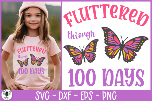Reviewing the 100 Days of School Butterfly SVG