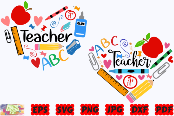 Teacher Heart SVG: Crafts & Graphics Review