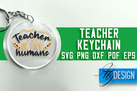 Teacher Keychain SVG: Graphics for Crafts