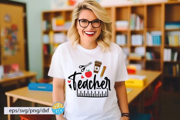 Teacher Svg Tshirt: Graphics for Crafts