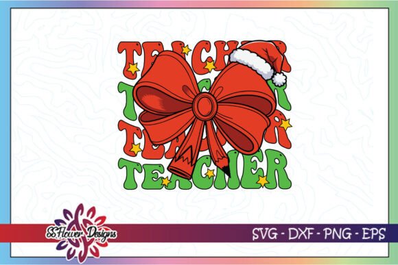 Teachers Flowers Christmas SVG for Crafts & Graphics
